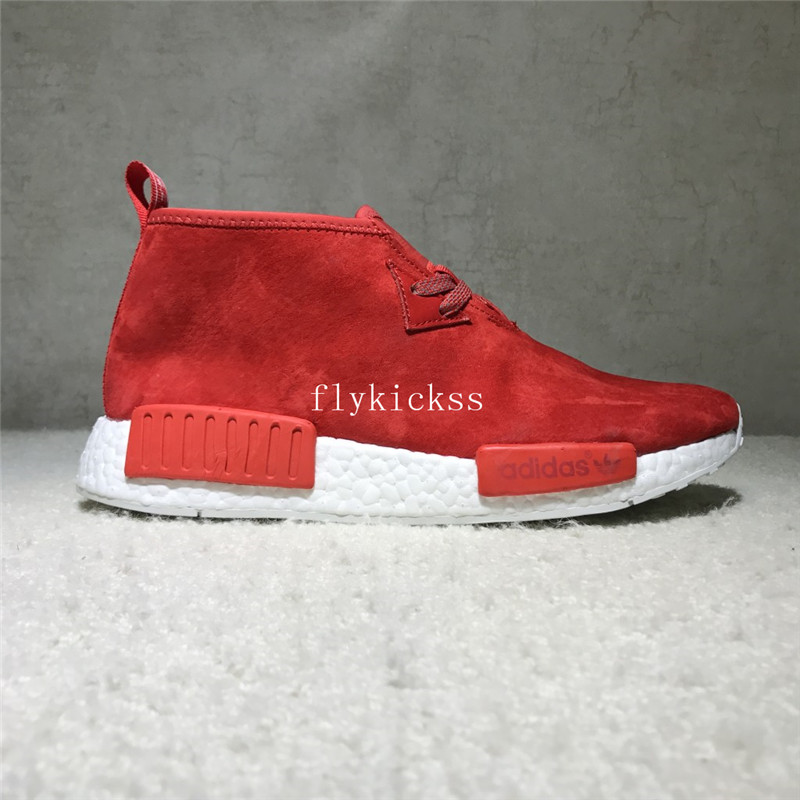 Real Boost Adidas NMD Chukka Suede Red